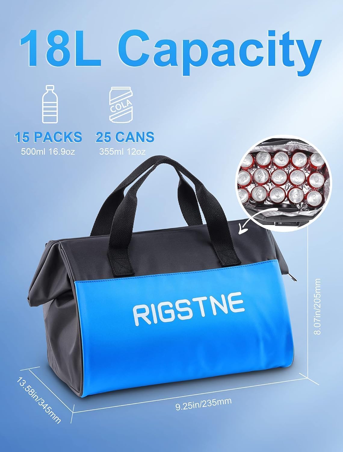 Portable Electric Cooler Bag, 18L Plug in Cooler Warmer for car - Image 5