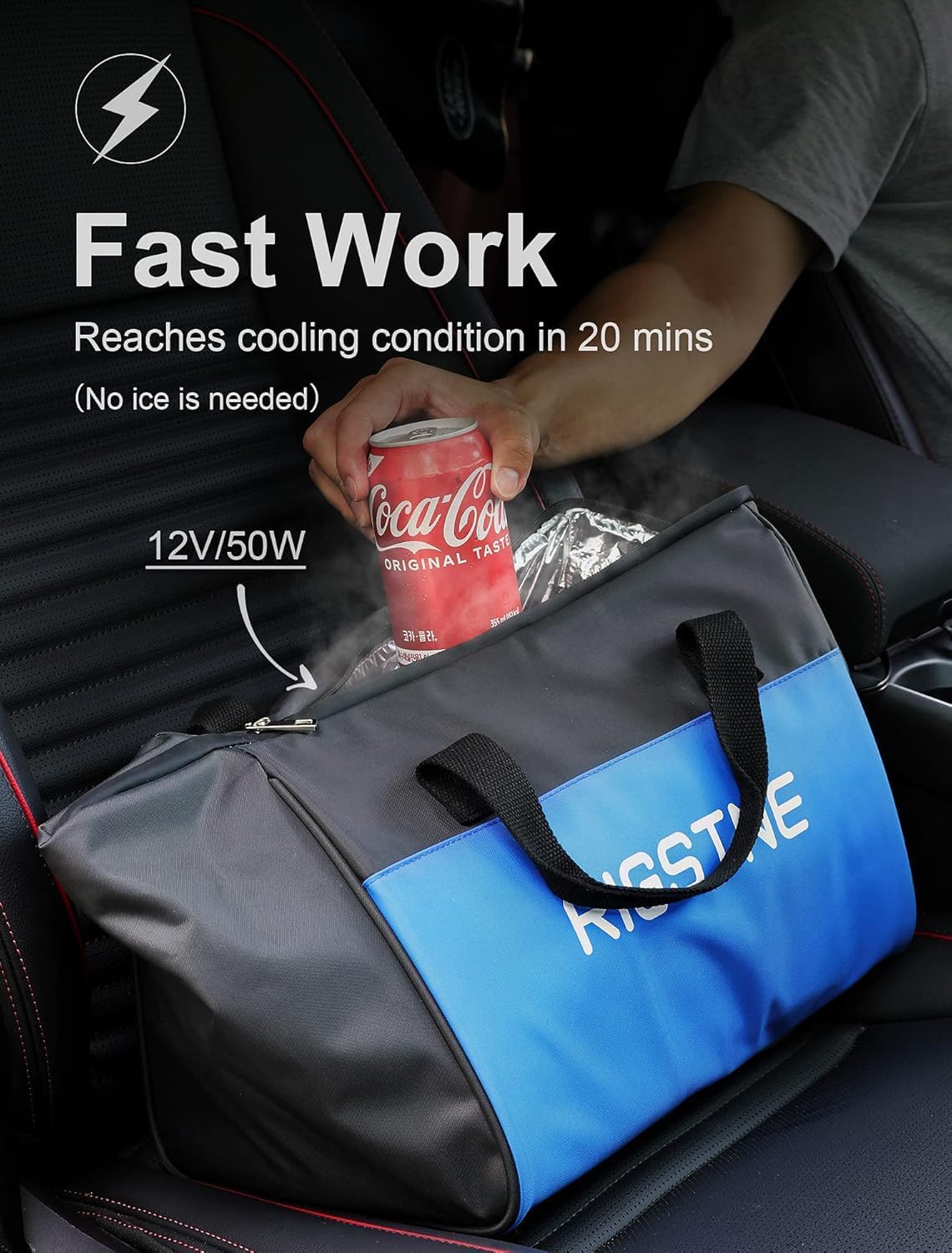 Portable Electric Cooler Bag, 18L Plug in Cooler Warmer for car - Image 7