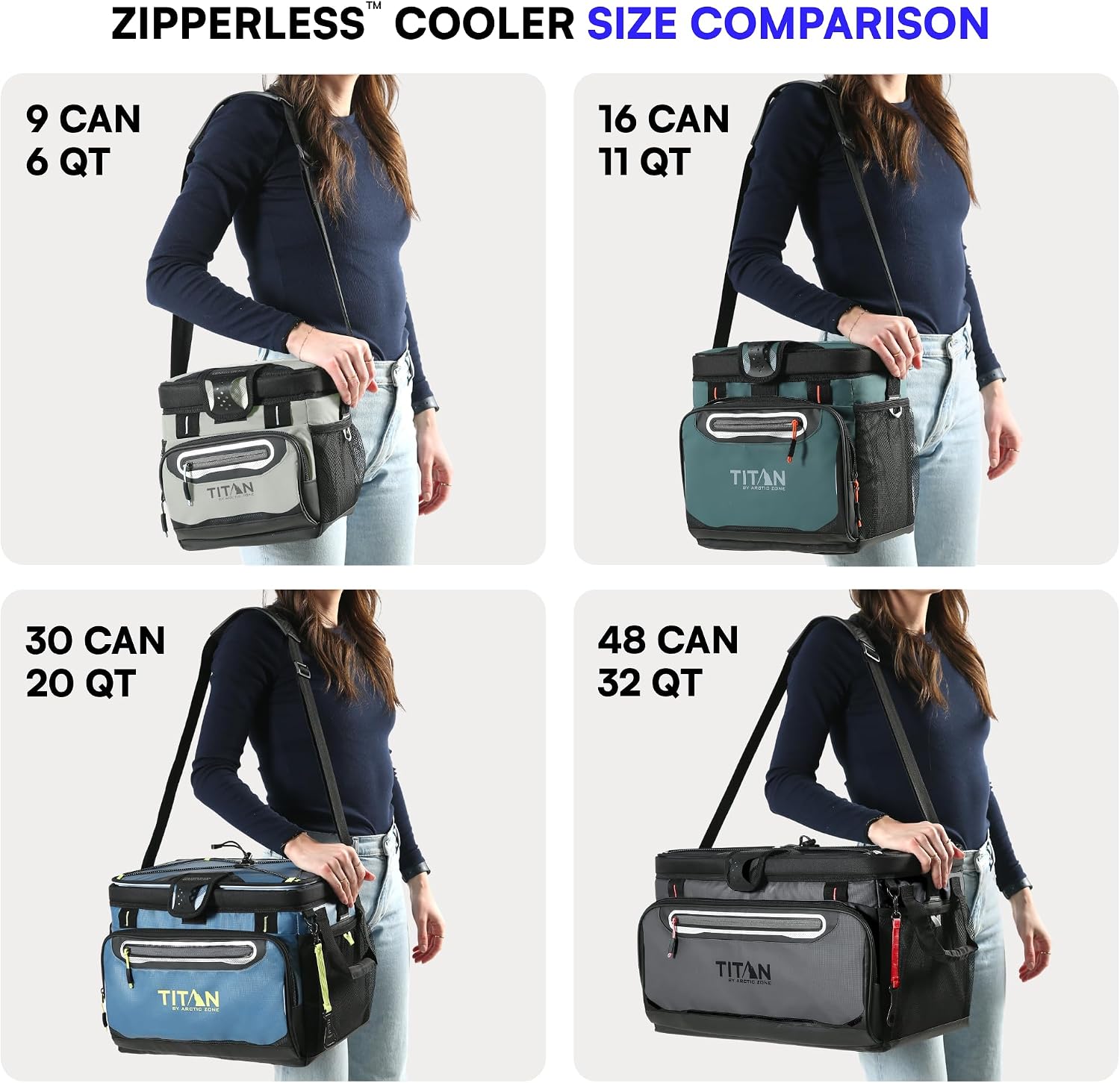 Titan Zipperless HardBody Cooler, Keeps Ice 2 Days - Image 2