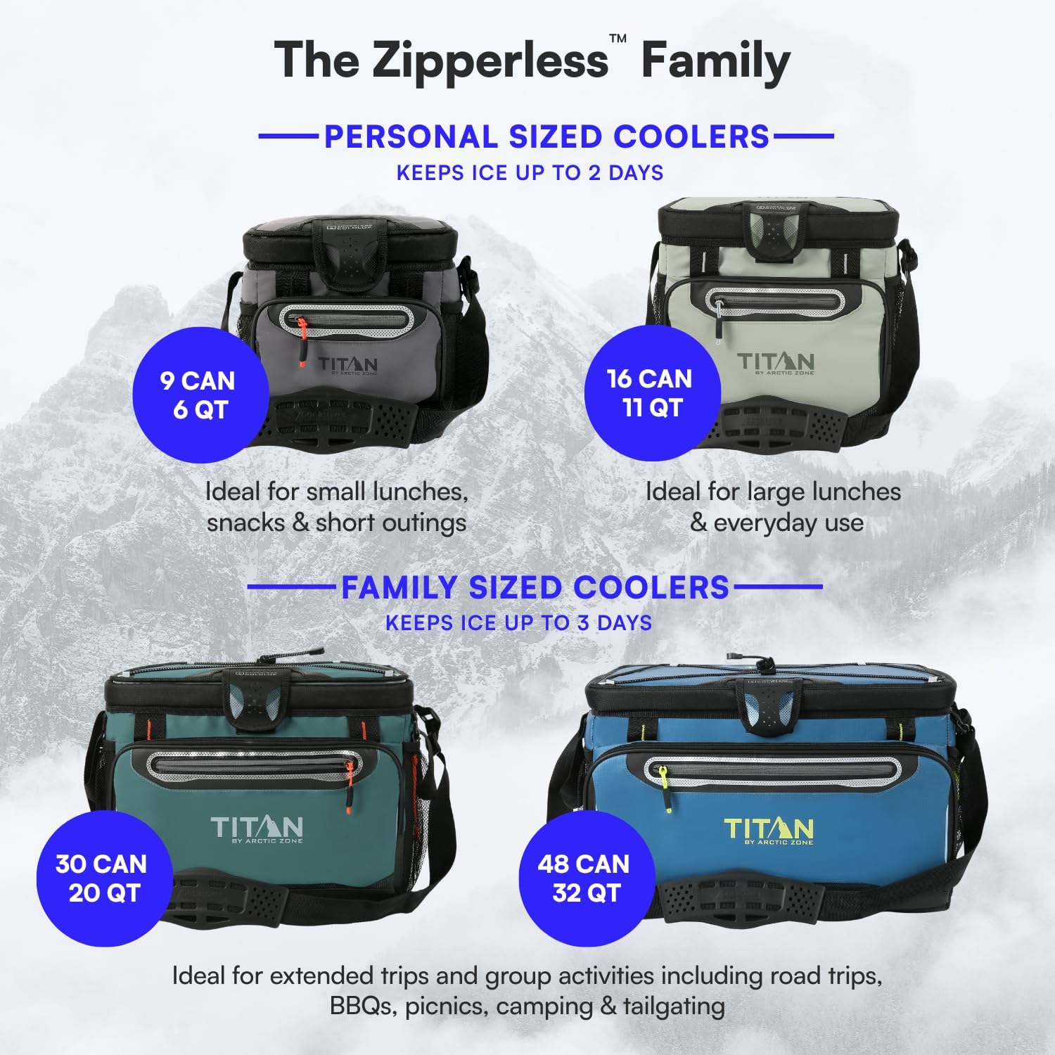 Titan Zipperless HardBody Cooler, Keeps Ice 2 Days - Image 9